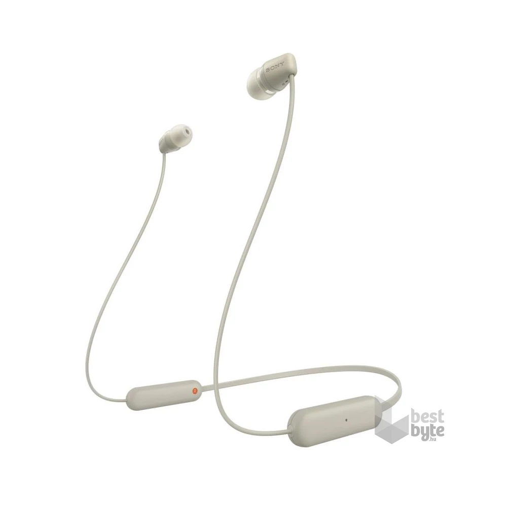 Sony WIC100C Bluetooth bézs fülhallgató