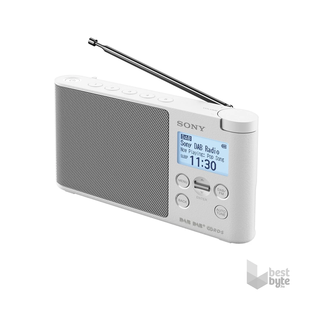 Sony XDRS41DW hálózati töltős fehér FM rádió