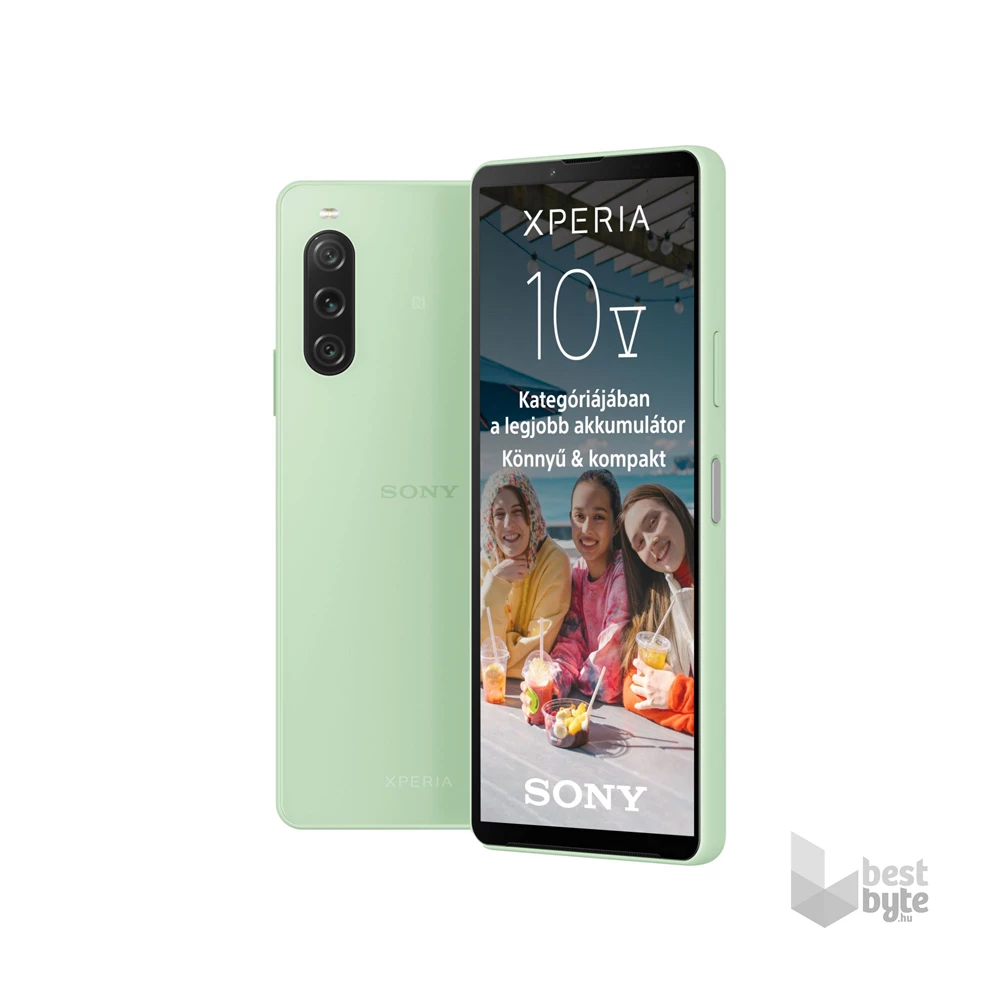 Sony Xperia 10 V 6/128GB DualSIM kártyafüggetlen okostelefon - zöld (Android)