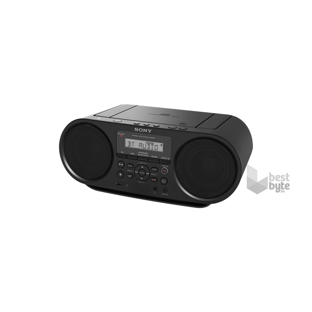 Sony ZSRS60BT.CET hordozható Bluetooth fekete CD rádió