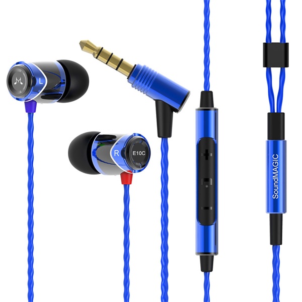 SOUNDMAGIC SM-E10C-04 In-Ear kék-fekete fülhallgató headset