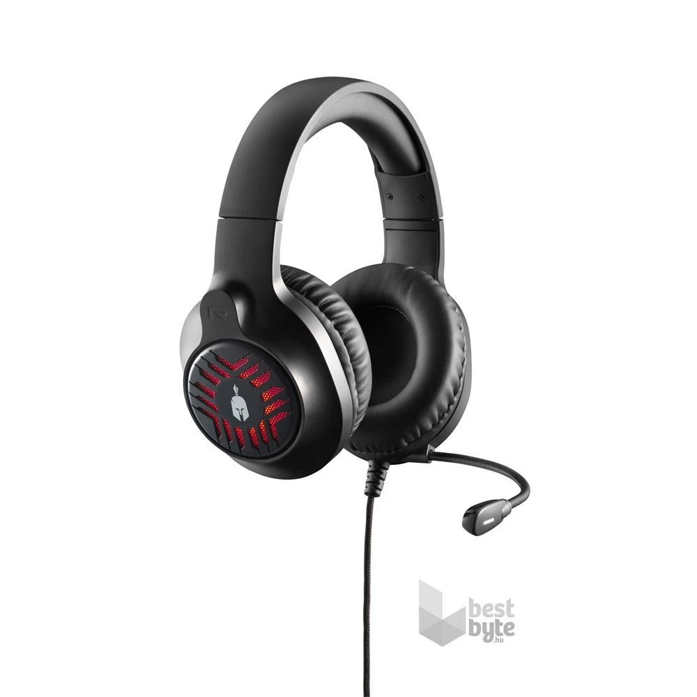 Spartan Gear 2807581 Medusa Wired fekete headset