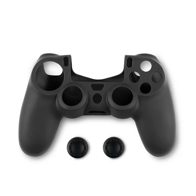 Spartan Gear 2808143 PS4 kontroller szilikon skin fekete + thumb grips