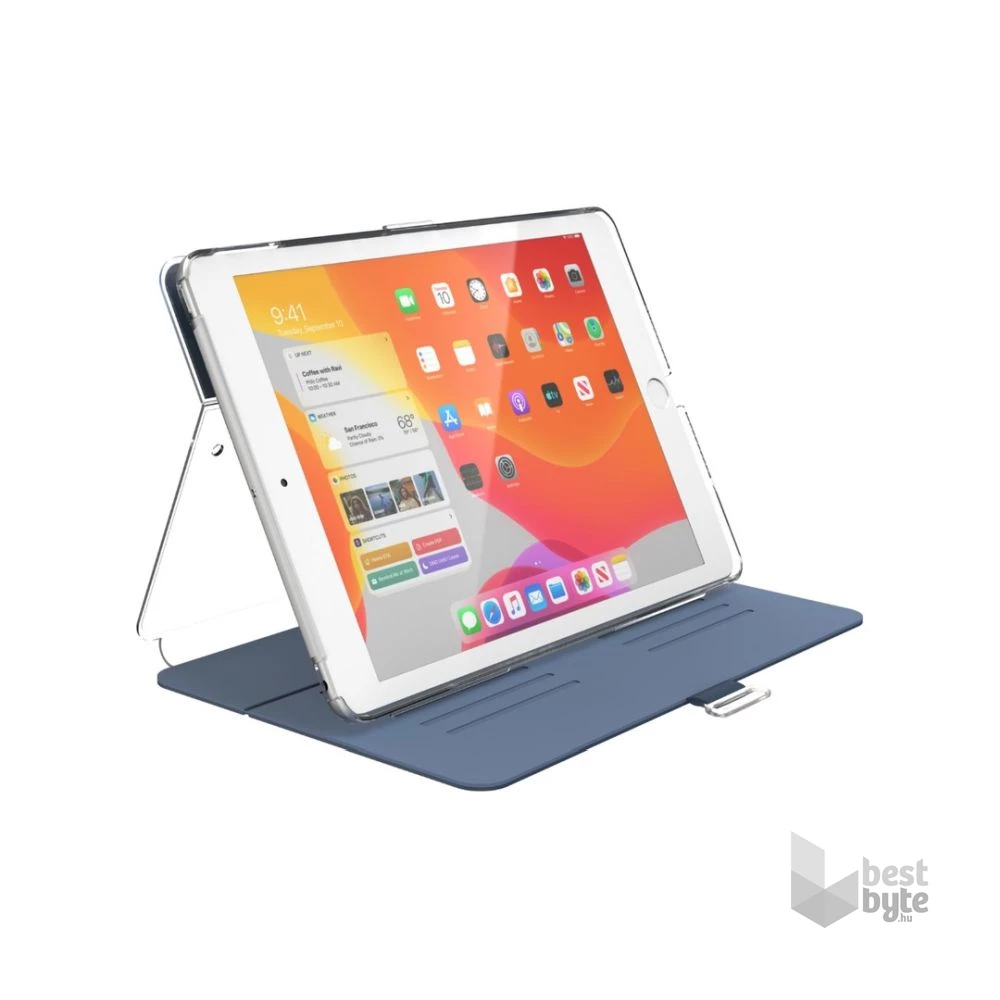 Speck 133537-7399 iPad (2019) 10,2" kék-átlátszó műbőr tok