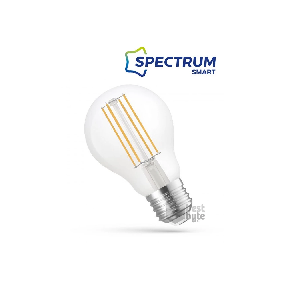 SpectrumLED Smart COG üveg/5W/560Lm/CCT+DIM/IP20/E27 WiFi LED körte led fényforrás