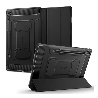 Spigen ACS06857 Samsung Galaxy Tab S9 FE LTE (SM-X516) / Galaxy Tab S9 FE WIFI (SM-X510) fekete oldalra nyíló tok