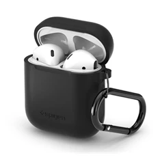 Spigen Apple AirPods/AirPods 2 fekete szilikon tok