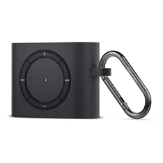 Spigen CLASSIC SHUFFLE Apple AirPods Pro fekete szilikon tok