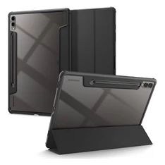 Spigen ULTRA HYBRID PRO Samsung Galaxy Tab S9 Plus LTE(SM-X816)/WIFI(SM-X810) fekete bőr hatású oldalra nyíló tok