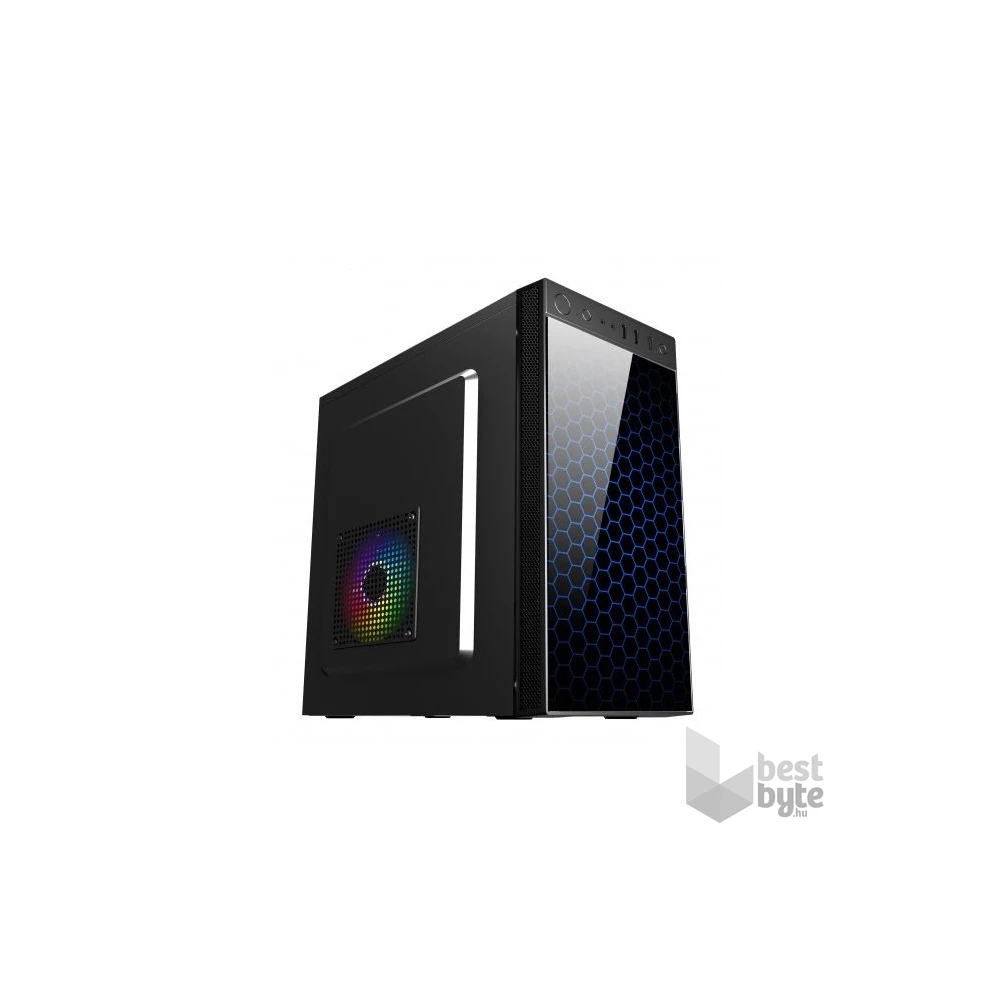 Spire SPM1415B Tricer 1415 fekete 420W mATX ház