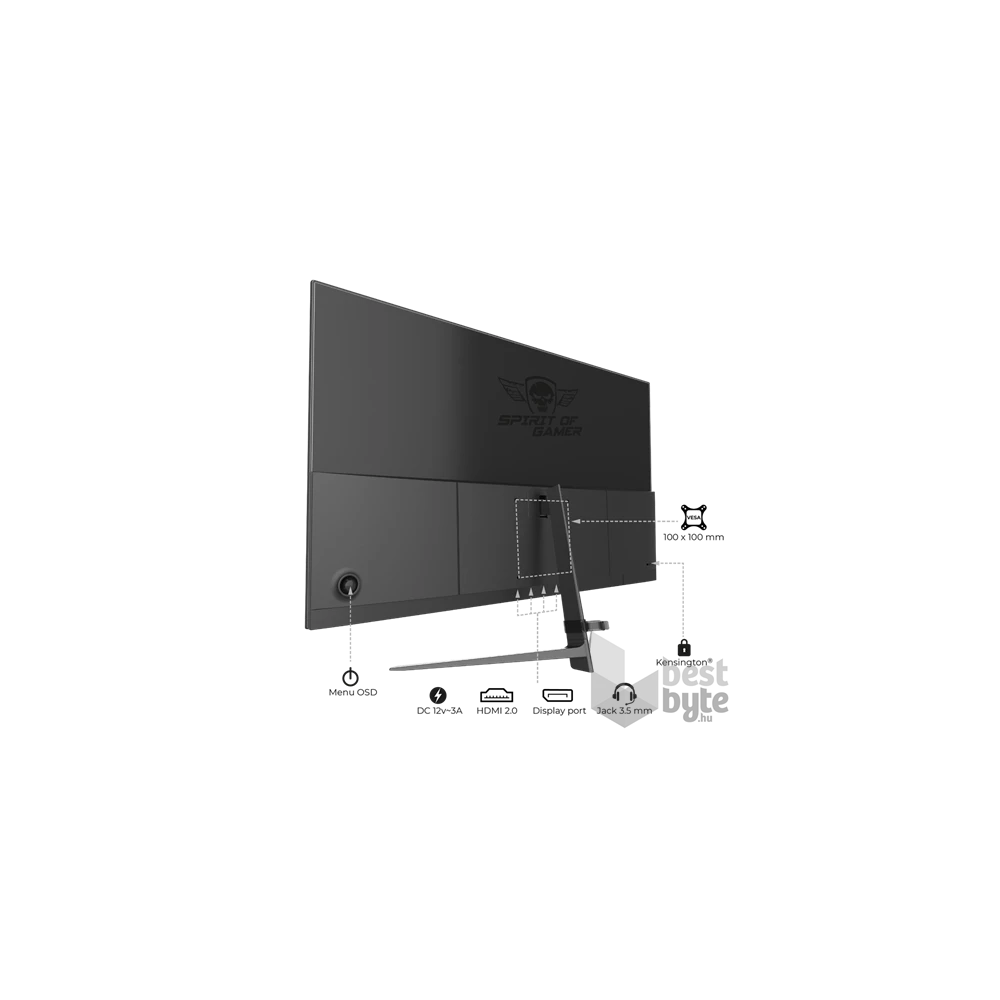 Spirit of Gamer 24" EPIC FHD IPS 165Hz HDMI/DP gamer monitor