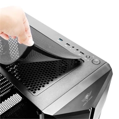 Spirit of Gamer CLONE 3 RGB fekete ablakos táp nélküli ATX ház