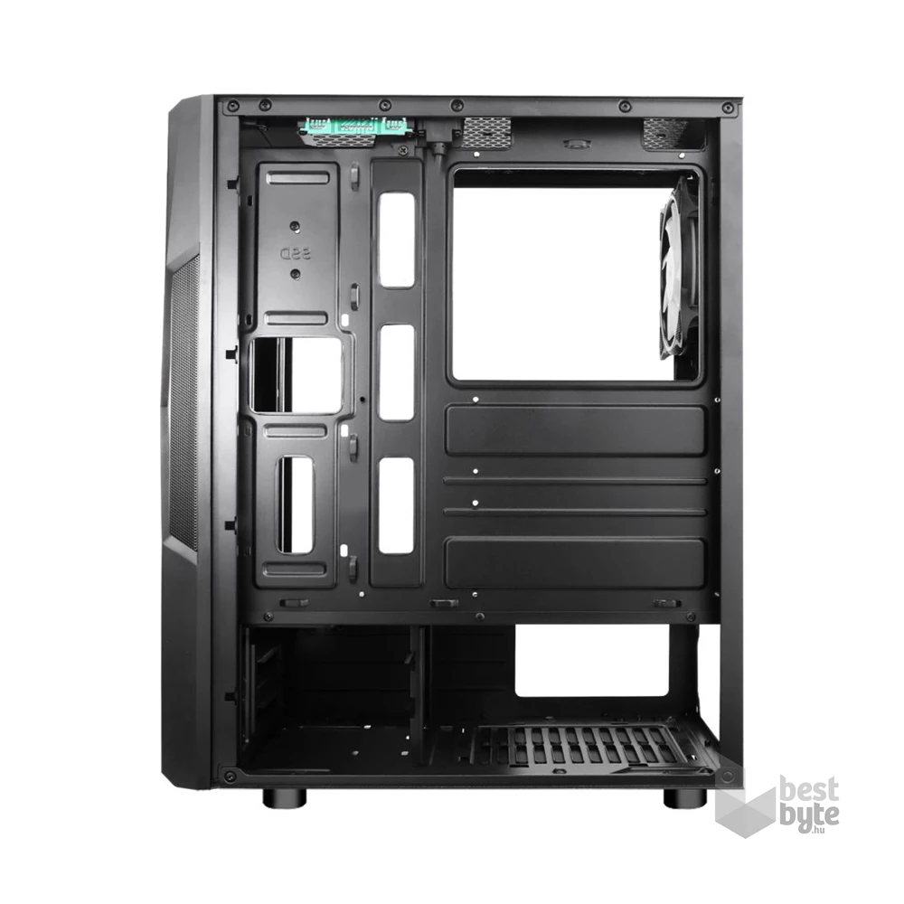 Spirit of Gamer CLONE 3 RGB fekete ablakos táp nélküli ATX ház