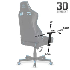 Spirit of Gamer CRUSADER kék gamer szék