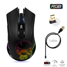 Spirit of Gamer ELITE-M20 4800DPI fekete vezeték nélküli gamer egér