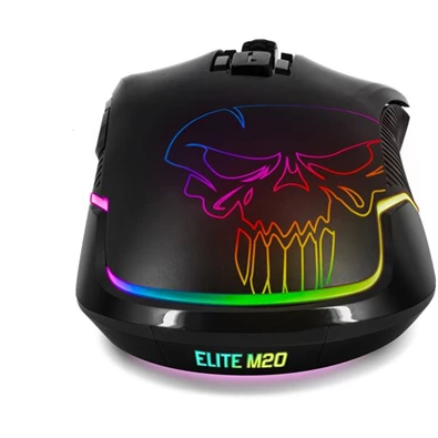 Spirit of Gamer ELITE-M20 4800DPI fekete vezeték nélküli gamer egér