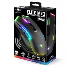 Spirit of Gamer ELITE-M70 4800DPI fekete vezeték nélküli gamer egér