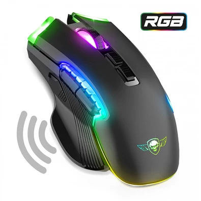 Spirit of Gamer ELITE-M70 4800DPI fekete vezeték nélküli gamer egér