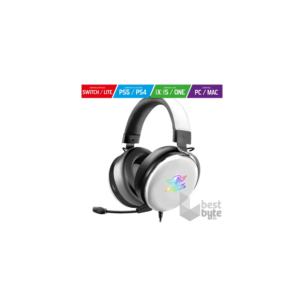 Spirit of Gamer H700 MultiPlatform fehér 7.1 gamer headset
