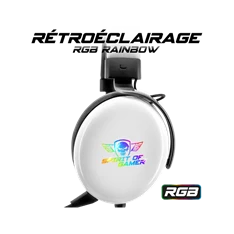 Spirit of Gamer H700 MultiPlatform fehér 7.1 gamer headset