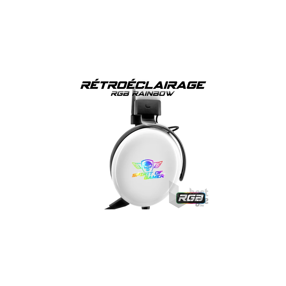 Spirit of Gamer H700 MultiPlatform fehér 7.1 gamer headset
