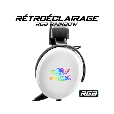 Spirit of Gamer H700 MultiPlatform fehér 7.1 gamer headset