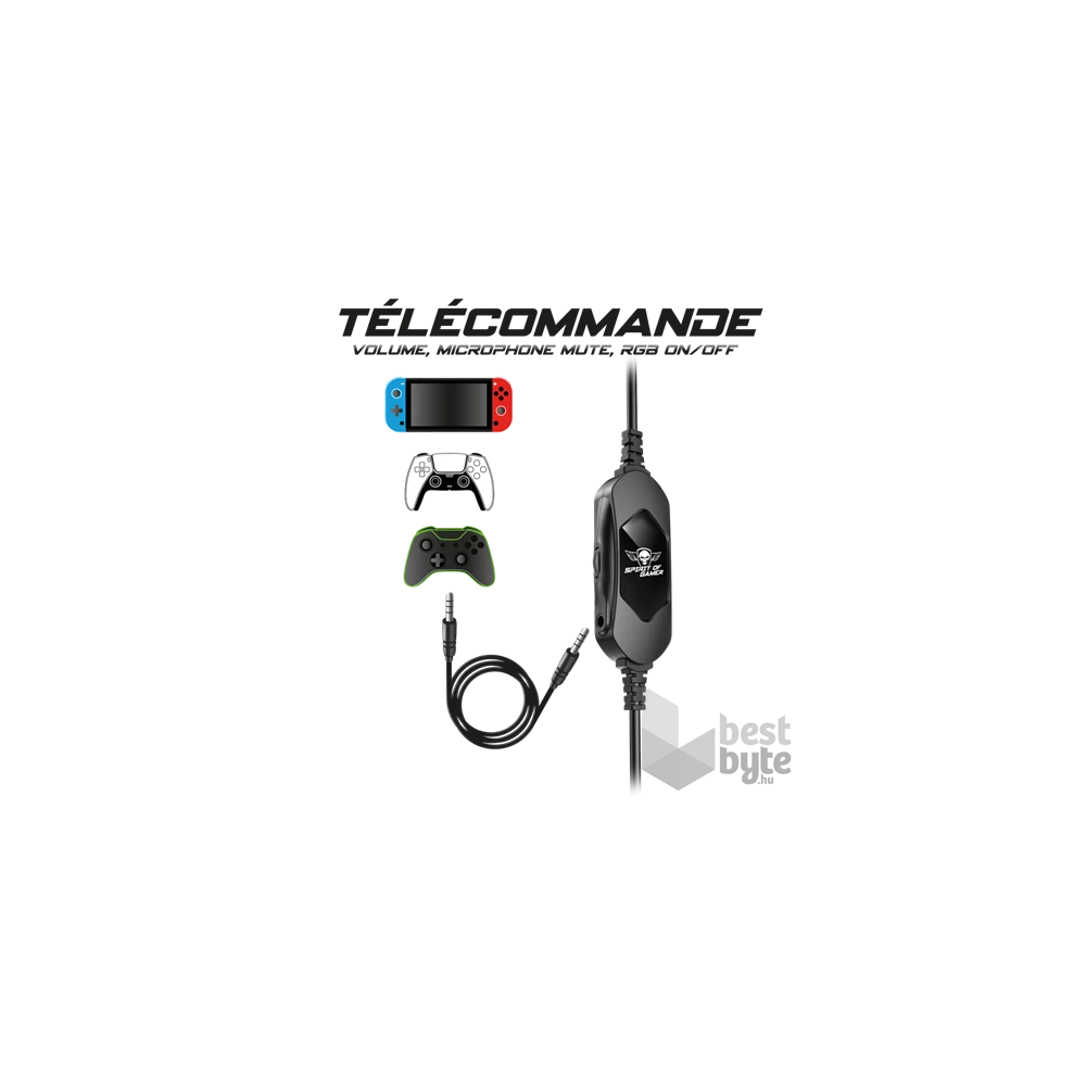 Spirit of Gamer H700 MultiPlatform fehér 7.1 gamer headset