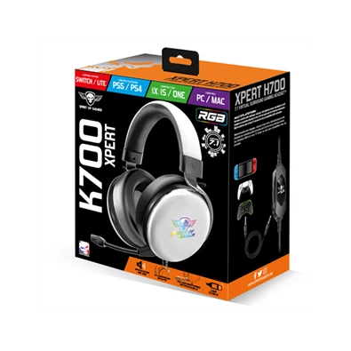Spirit of Gamer H700 MultiPlatform fehér 7.1 gamer headset
