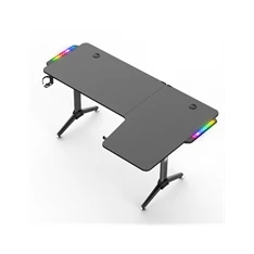 Spirit of Gamer Headquarter 600 R RGB LED fekete gamer asztal