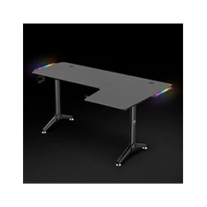 Spirit of Gamer Headquarter 600 R RGB LED fekete gamer asztal