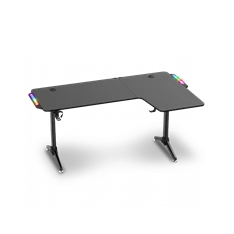 Spirit of Gamer Headquarter 600 R RGB LED fekete gamer asztal