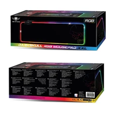 Spirit of Gamer Large fekete RGB LED világító gamer egérpad