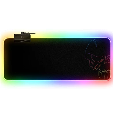 Spirit of Gamer Large fekete RGB LED világító gamer egérpad