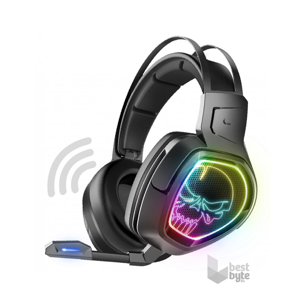 Spirit of Gamer MIC-XH1300 7.1 vezeték nélküli fekete gamer headset