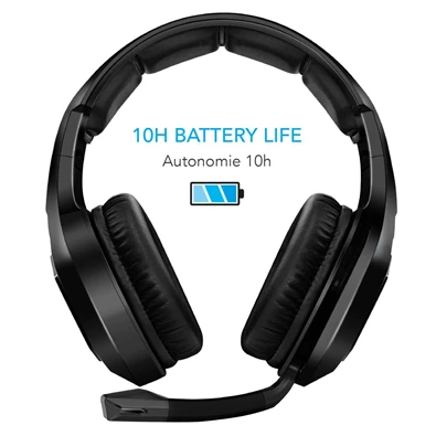 Spirit of Gamer MIC-XH900 fekete vezeték nélküli gamer headset