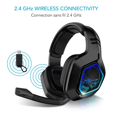 Spirit of Gamer MIC-XH900 fekete vezeték nélküli gamer headset