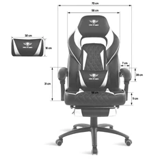 Spirit of Gamer MUSTANG fehér gamer szék