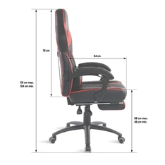 Spirit of Gamer MUSTANG piros gamer szék