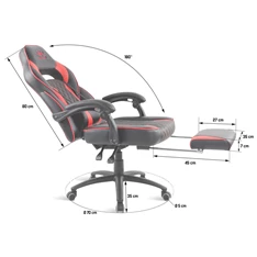 Spirit of Gamer MUSTANG piros gamer szék