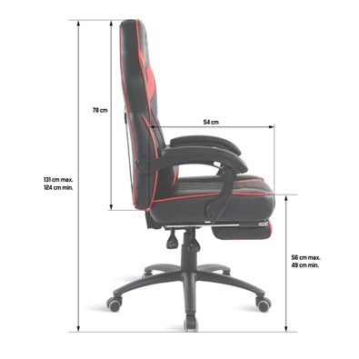 Spirit of Gamer MUSTANG piros gamer szék