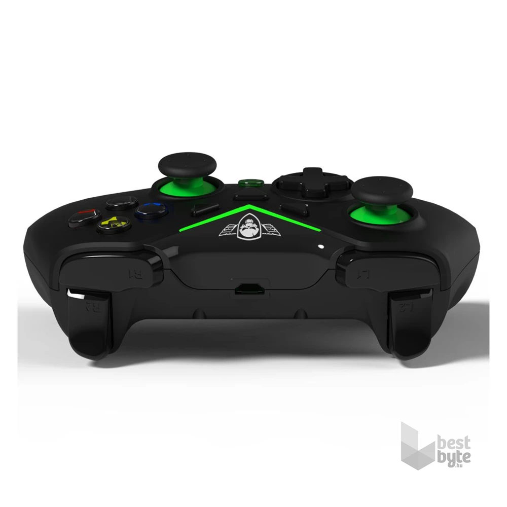 Spirit of Gamer SOG-WXB1 PGX WIRED fekete-zöld Xbox One/PC/Xbox Series vezetékes fekete kontroller