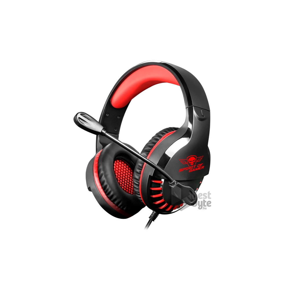 Spirit of Gamer PRO-H3 Red MultiPlatform piros-fekete gamer headset