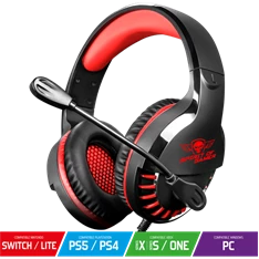 Spirit of Gamer PRO-H3 Red MultiPlatform piros-fekete gamer headset