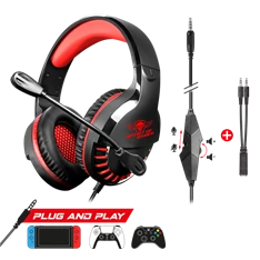 Spirit of Gamer PRO-H3 Red MultiPlatform piros-fekete gamer headset