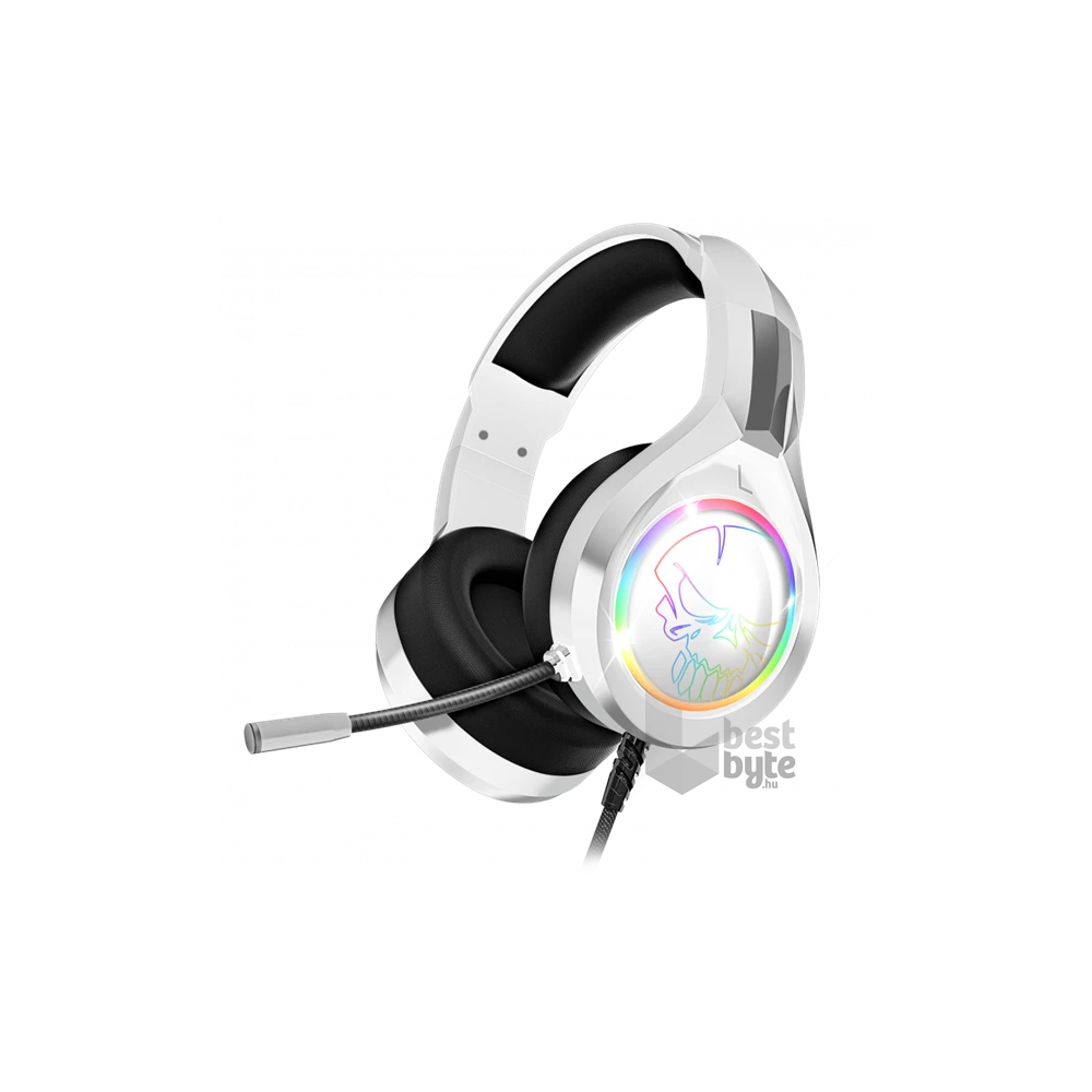 Spirit of Gamer PRO-H8 RGB fehér vezetékes gamer headset