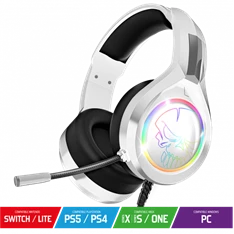 Spirit of Gamer PRO-H8 RGB fehér vezetékes gamer headset