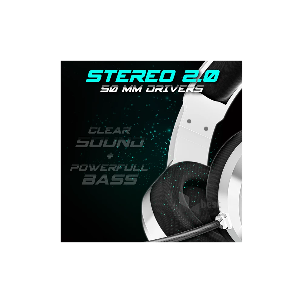 Spirit of Gamer PRO-H8 RGB fehér vezetékes gamer headset