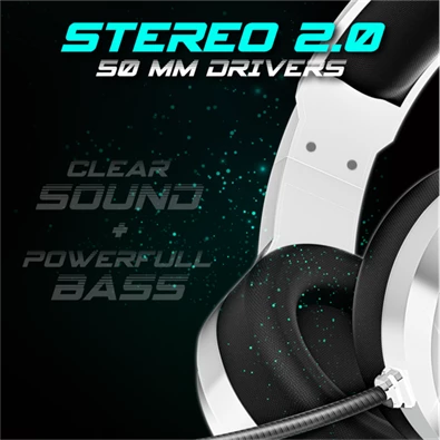 Spirit of Gamer PRO-H8 RGB fehér vezetékes gamer headset