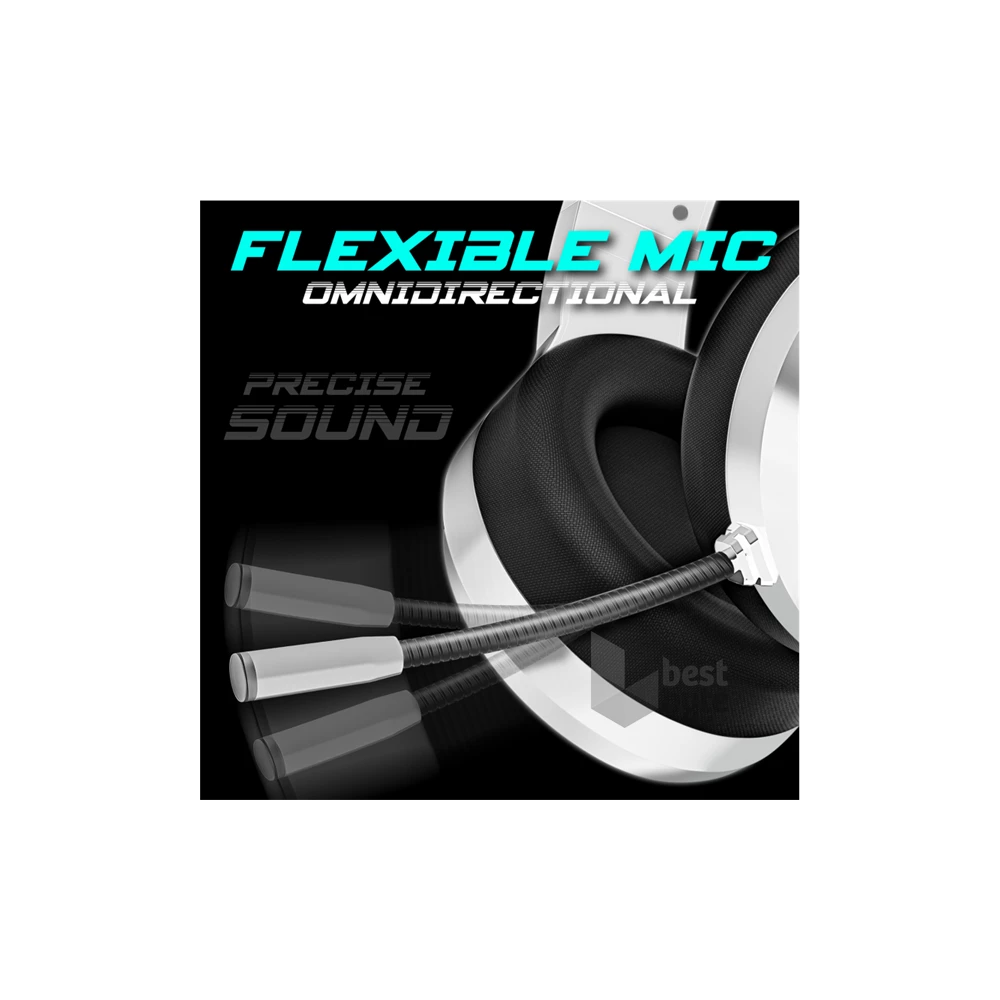 Spirit of Gamer PRO-H8 RGB fehér vezetékes gamer headset