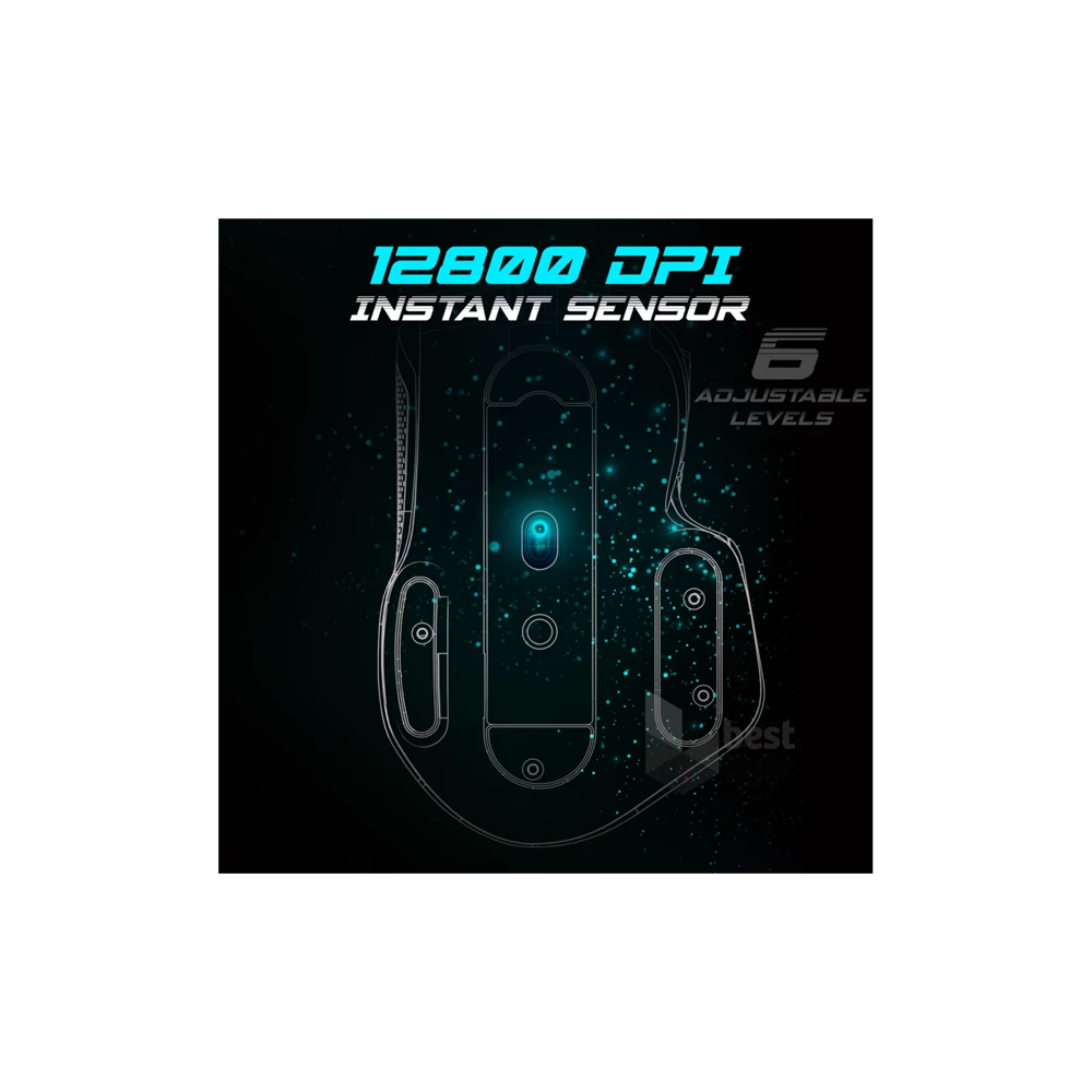 Spirit of Gamer PRO-M5 Arctic (Optikai, 12800DPI, 1000Hz, 8 gomb, harisnyázott kábel) fehér egér